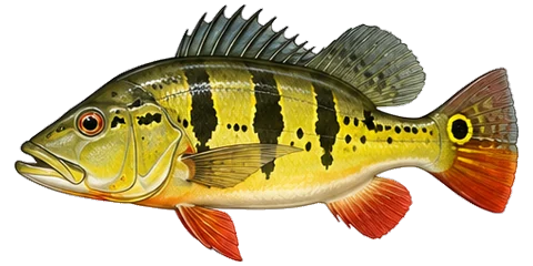 ピーコックバス（Peacock Bass）のイラスト